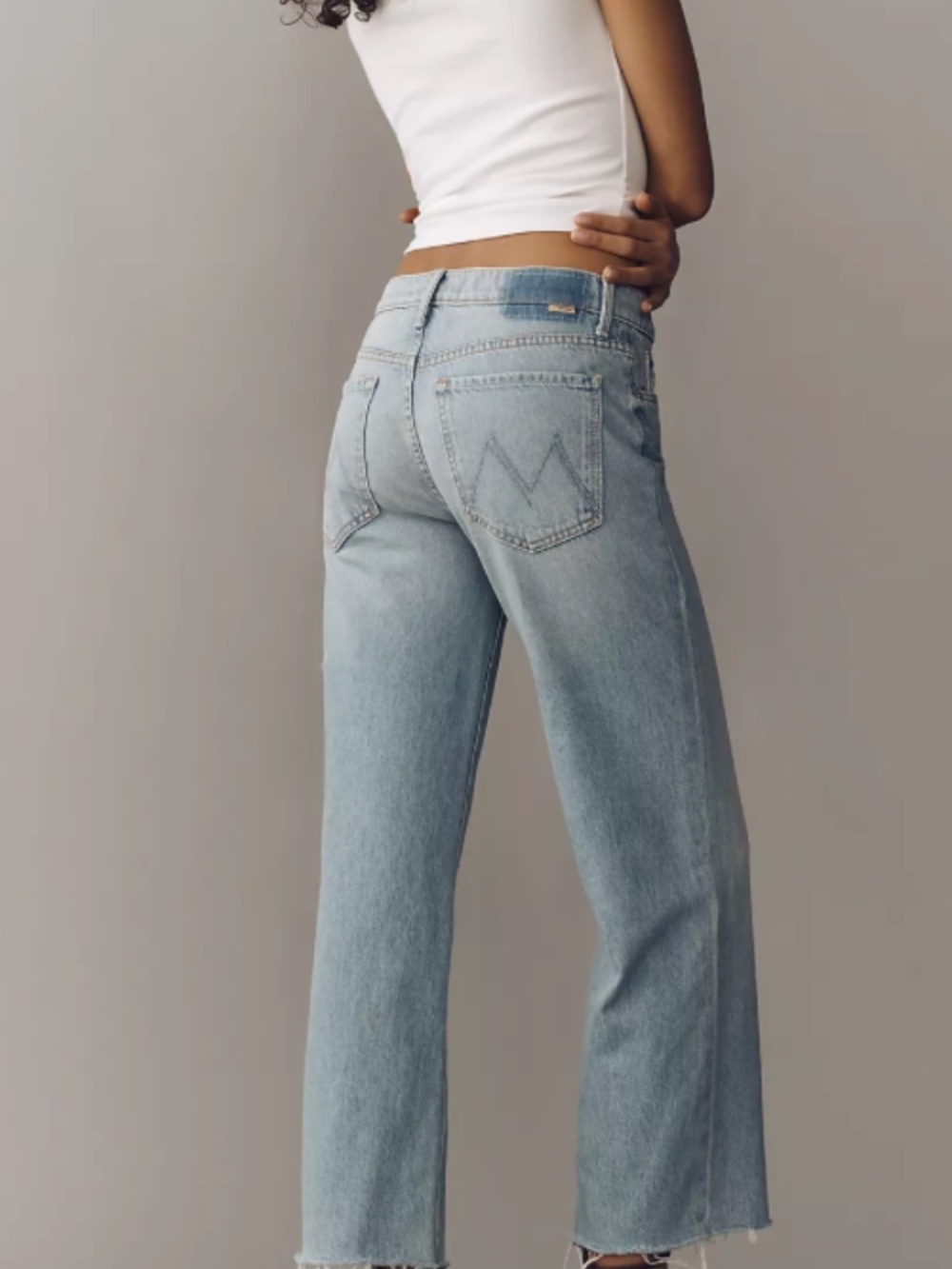 Mother Jeans The Mid Rise Rambler zip ankle fray Comeback Kid - Picture 2 of 7